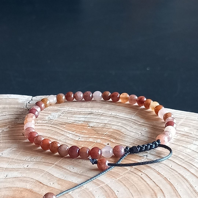 Bracelet ajustable en Aventurine pourpre