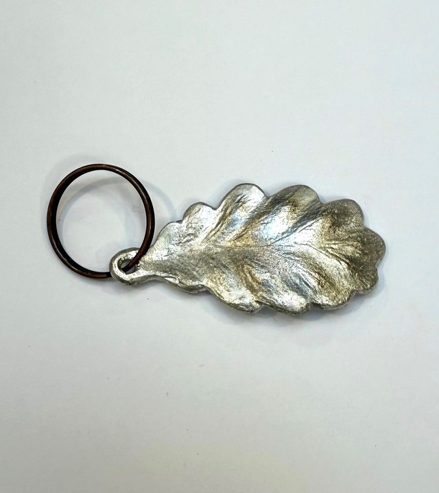 Tree of Hope Pewter Leaf keyring