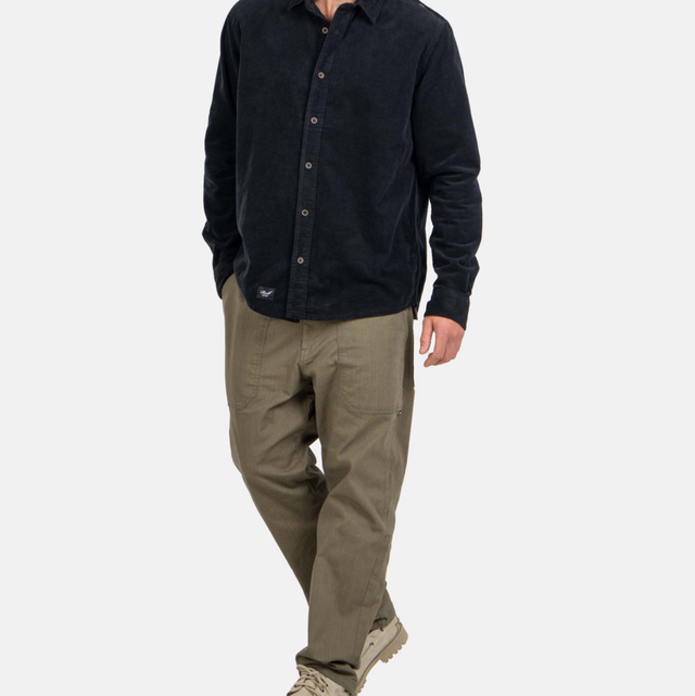 Reell Parker Pant Olive Herringbone Twill 