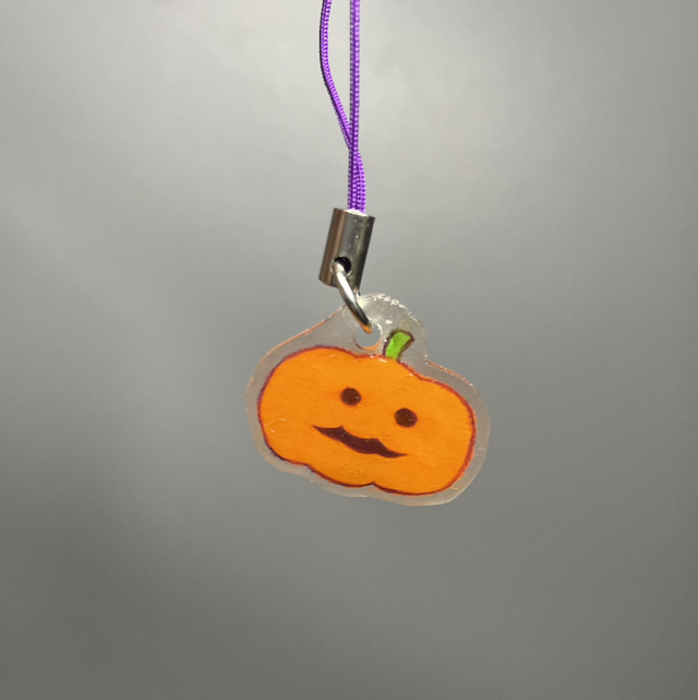 Mini Phone Charm Pumpkin 