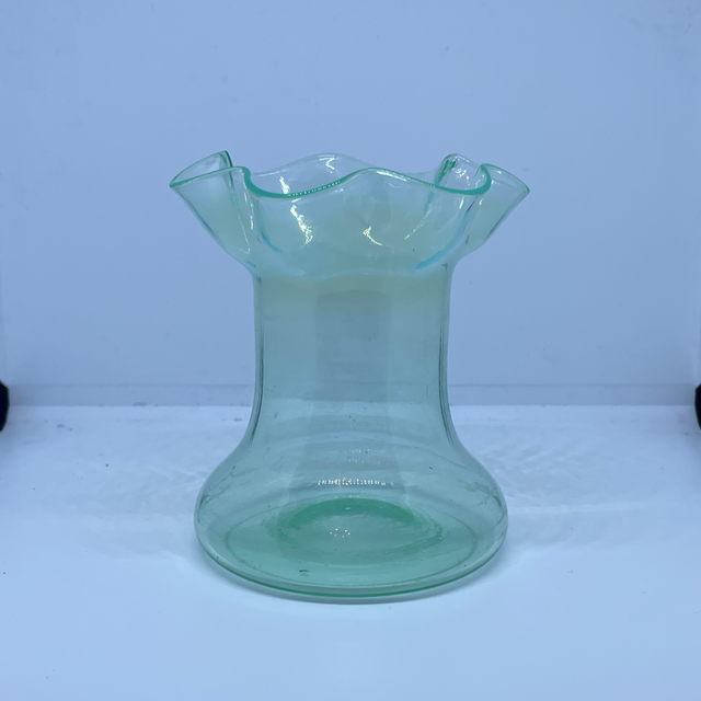 Thomas Webb Uranium Glass Hyacinth Vase