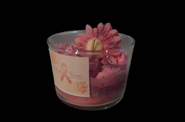 🌸 Bougie “Rose d’Amour” – Édition Octobre Rose