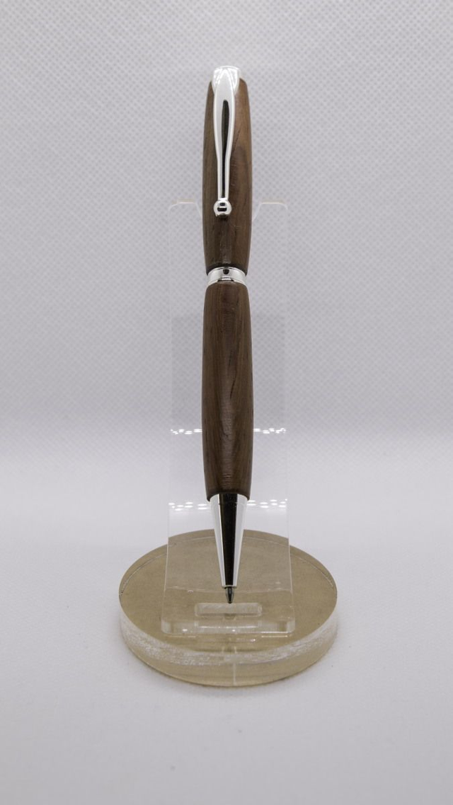 Stylo bille noir en Palissandre du Brésil