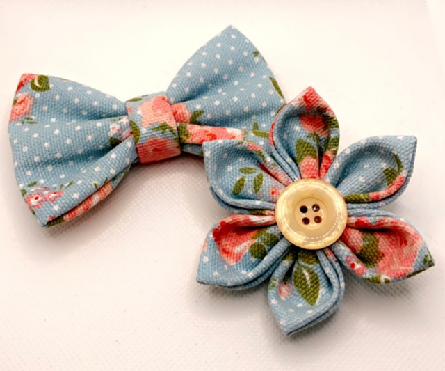 Polka Dots And Flowers 