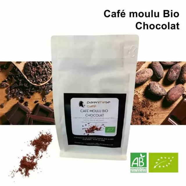 Café Moka d'Ethiopie 100% arabica Chocolat BIO