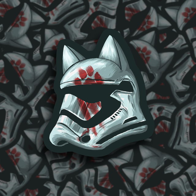 ​Cat Trooper - Sticker