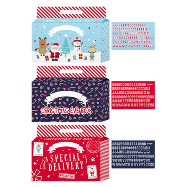 Christmas Eve Box With Alphabet Stickers £2.50