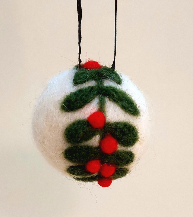 Boule de Noël, 100 fait main