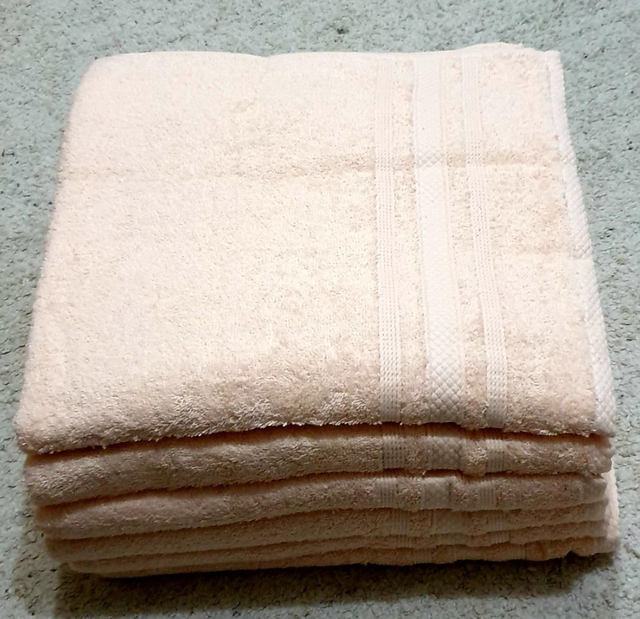 Drap de bain 70x140 Lot 3 pièces saumon