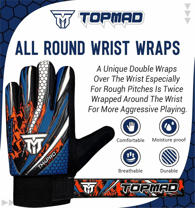 TOPMAD Goalkeeper Gloves - Blue