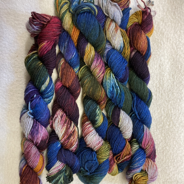 Limited Edition Mini Skein Yak Sock wool nylon  1609