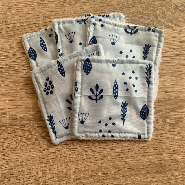 Lot de 5 lingettes lavables