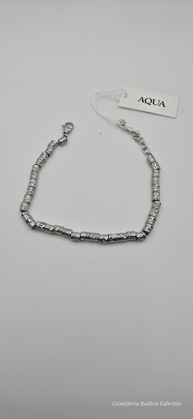 bracciale da uomo in acciaio "aqua uomo" 