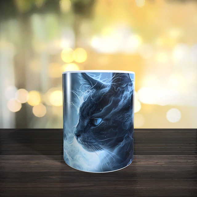 Mug  chat effet fumé 