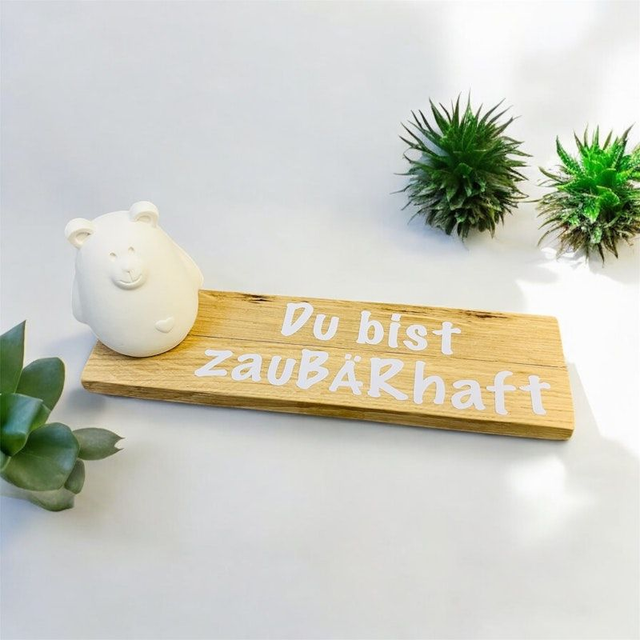 Dekoset Bär „Du bist zauBÄRhaft“