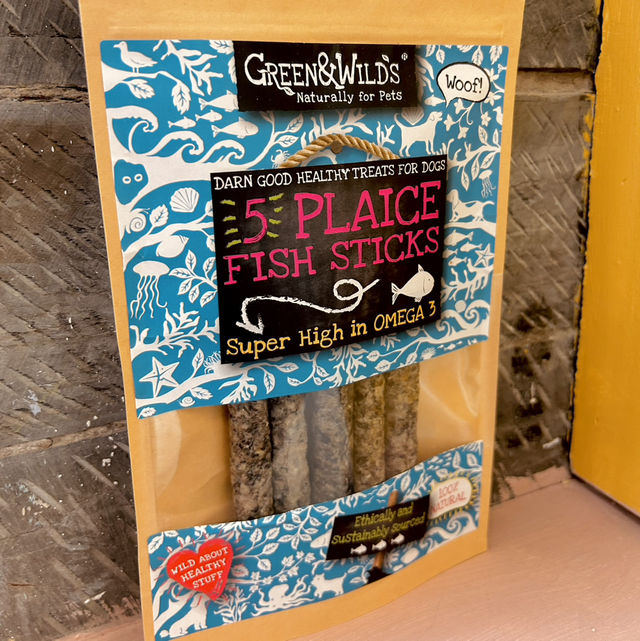 Green &amp; Wild’s Plaice Fish Sticks 100g