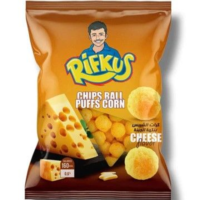 Rifkus Chips Ball Puffs Corn Cheese 55g