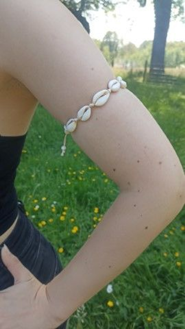 Bracelet de biceps coquillage Bohème