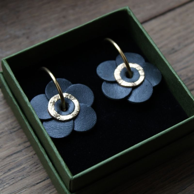 Boucles d’oreilles inspiration coquelicot