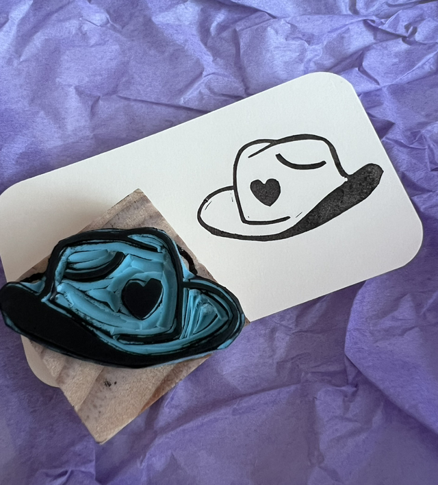 Tampon chapeau de cow-boy/cow-girl - stamp-tober 2024
