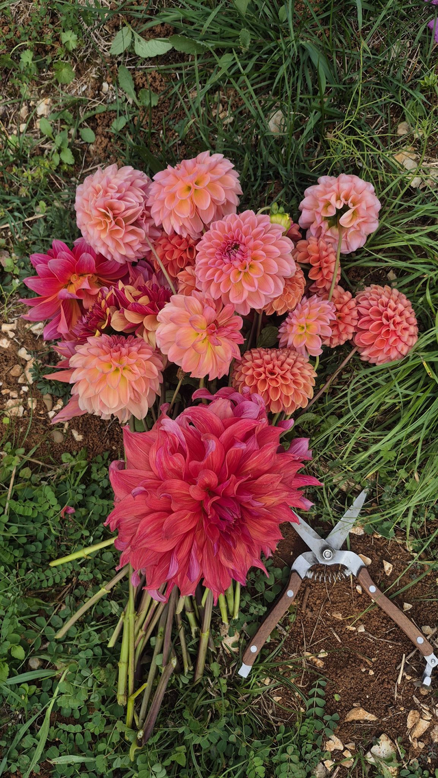 Mix dahlias x7