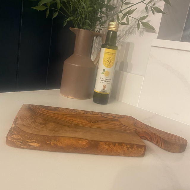 Olive Wood Cheese Board: Rustic Antipasti Serving Tray
