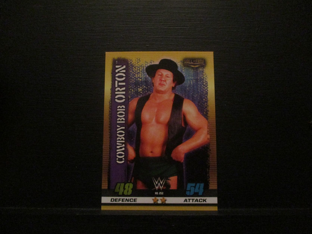 Cowboy Bob Orton - Hall Of Fame Slam Attax 10th Edition Original Trading Card #252