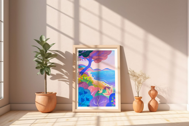 Print Triptyque Bord de Mer 2 sur 3  