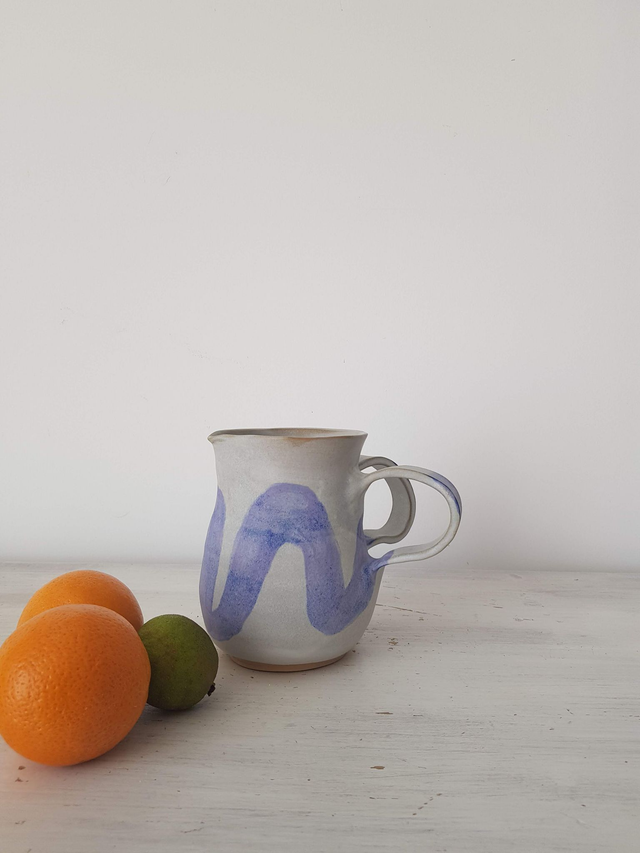 Carafe papillon effet lavande (taille L)