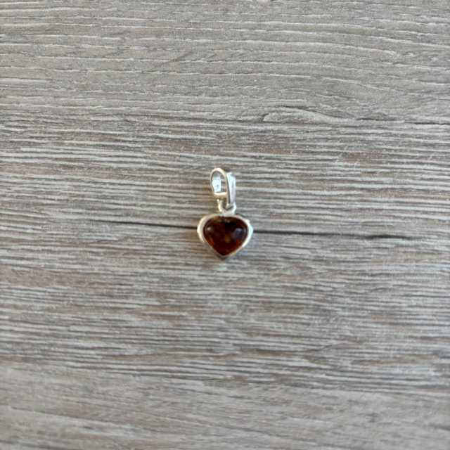 Dames hanger "hart" Barnsteen - 925 zilver (9.023)