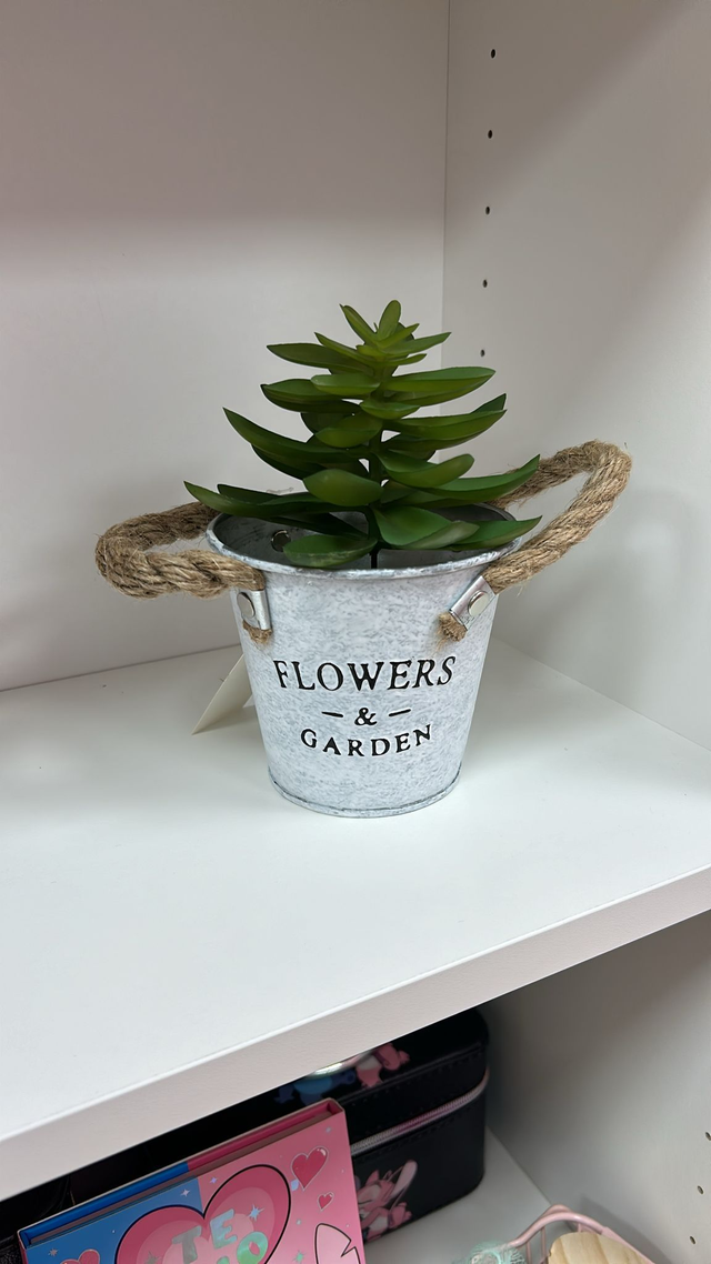 Vaso in latta garden,piantina non inclusa