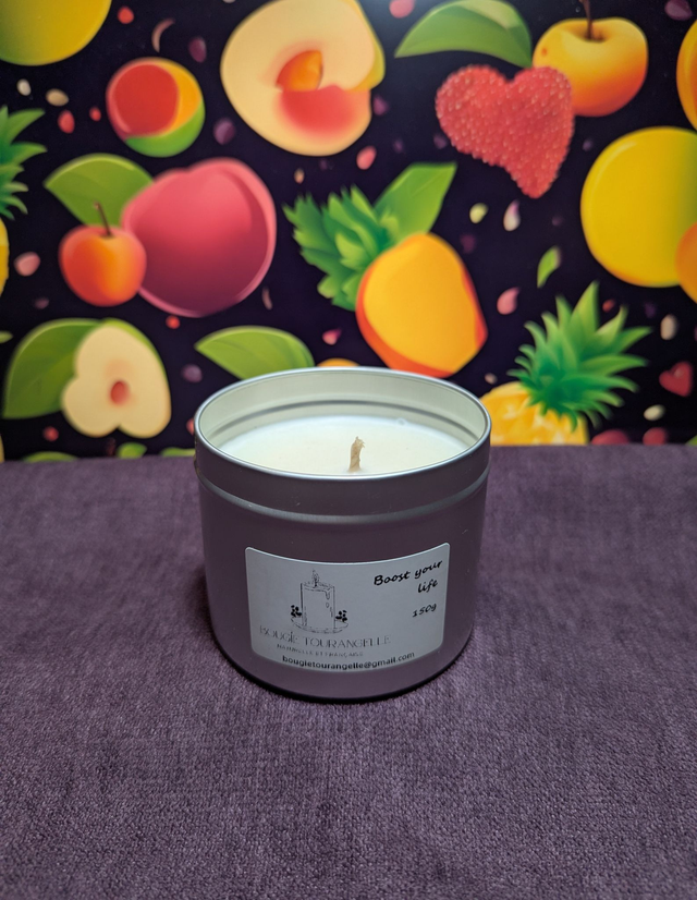 Bougie Parfumée &quot;Boost your life&quot; métal 150g