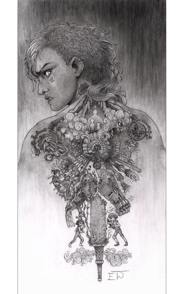 Violet - Black and White