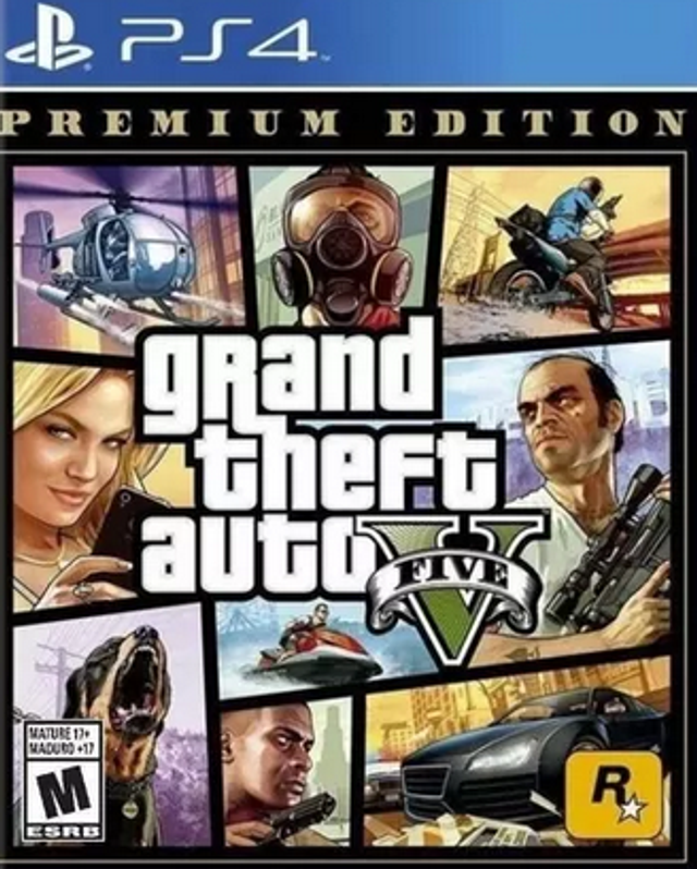 Grand Theft Auto V GTA Premium Edition Rockstar Games PS4 Físico