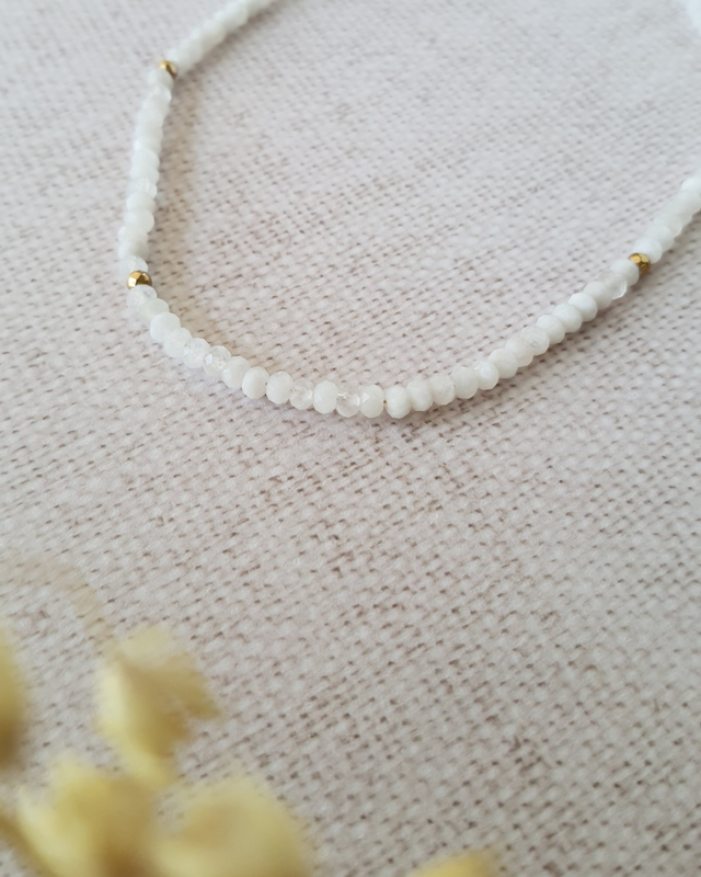 Collier pierre de lune - Féminité 
