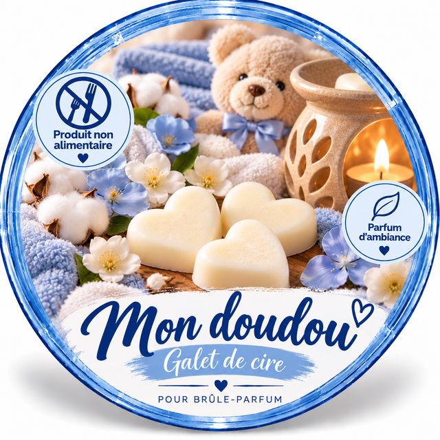 Galet de cire - Mon doudou