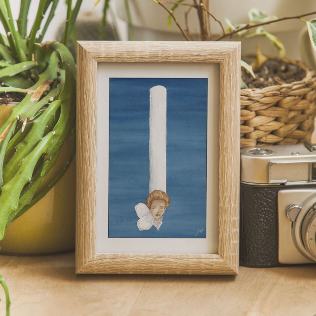 Carte postale - Bigoudène - Fond Bleu