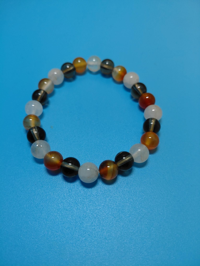 Smoky &amp; Rose Quartz, Carnelian