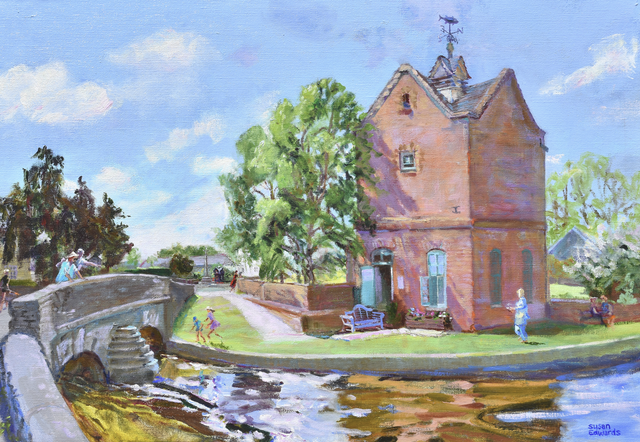 SE12 Eardisland Dovecote by Susan Edwards, 68X48cm, Oil on Linen