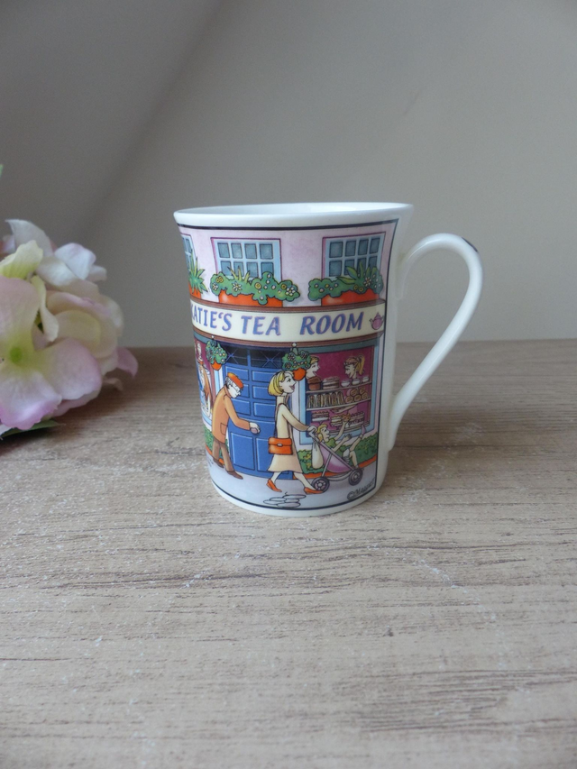 Mug La Vie à Londres Windsor Porcelaine de Chine, Tasse Anglaise Coutumes et Mode de Londres Vintage