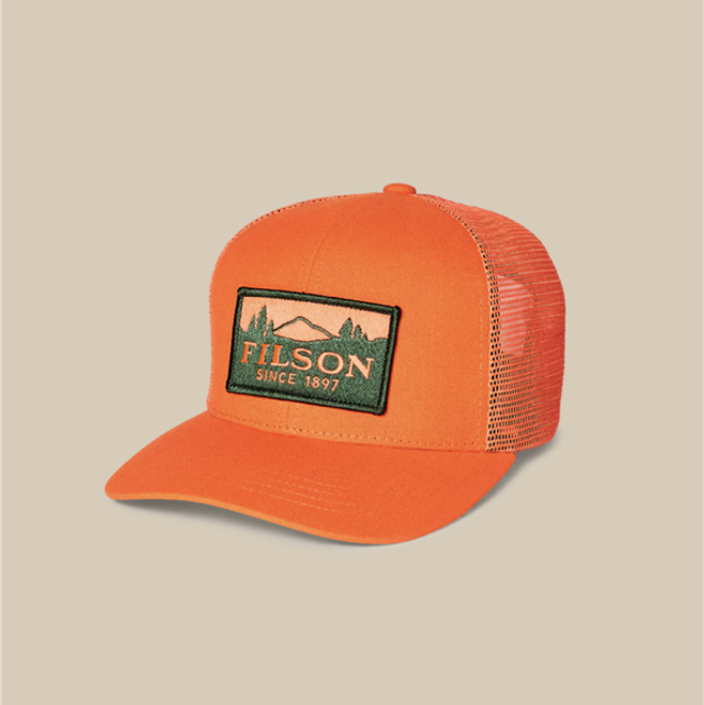 Filson Logger Mesh Cap Blaze Orange 