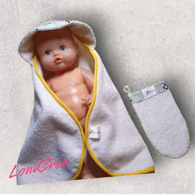 Cape de bain &amp; Gant 