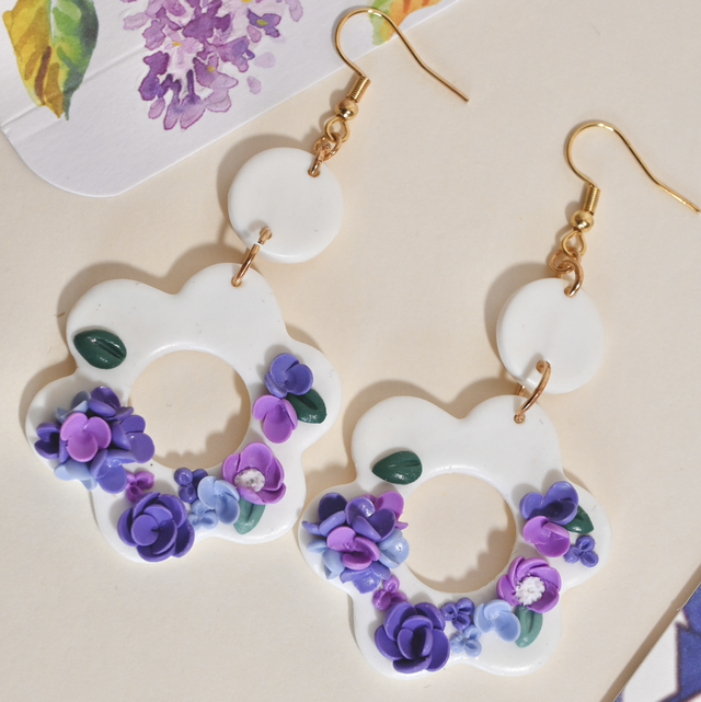 Boucles Hortensias - Grand Modèle