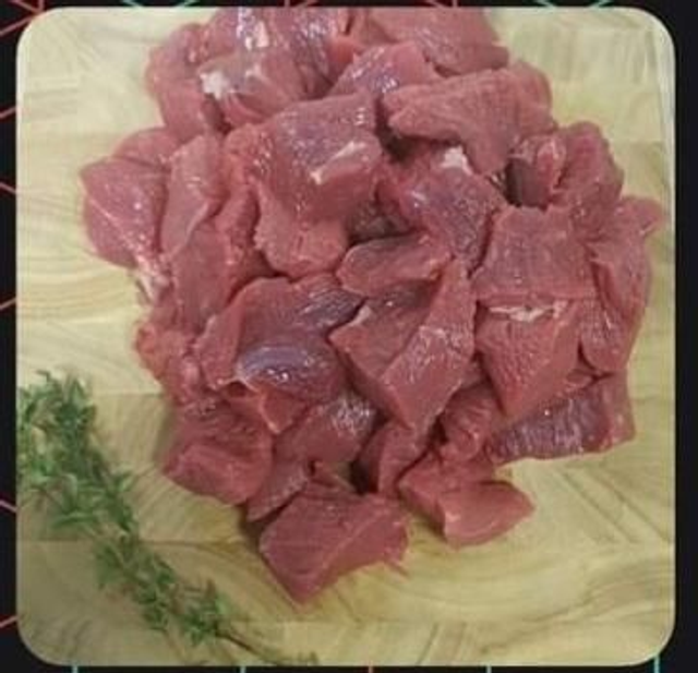 1lb Diced Steak