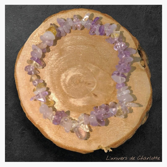 Bracelet "Amétrine" baroque BR-201