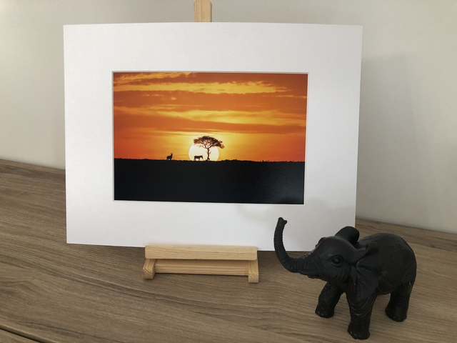 Tirage illimité Levé soleil avec passe-partout