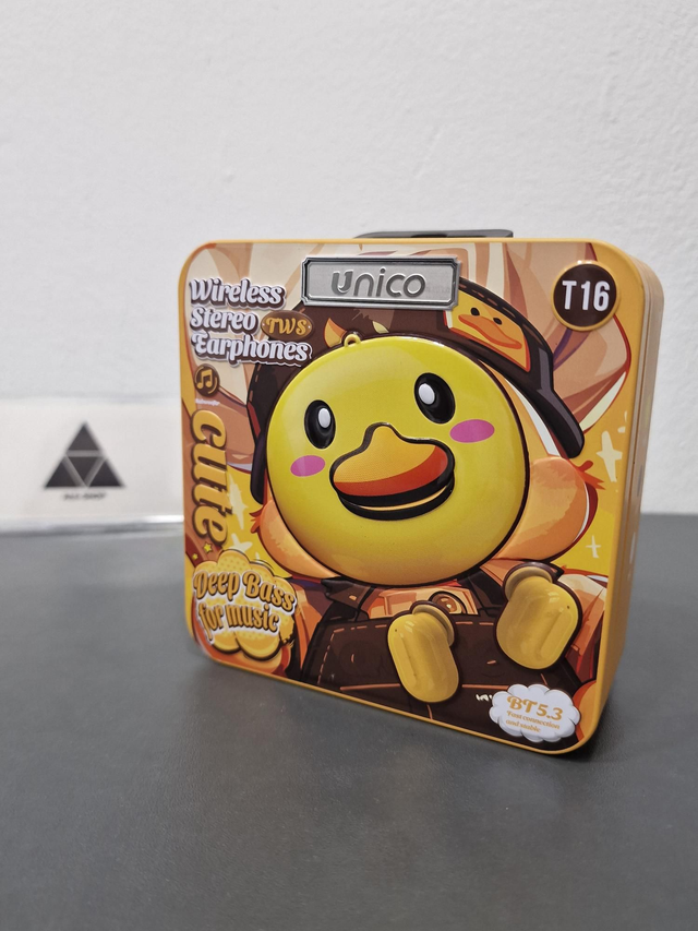 AURICULARES INFANTILES T16 CARITA (AMARILLO POLLITO) 