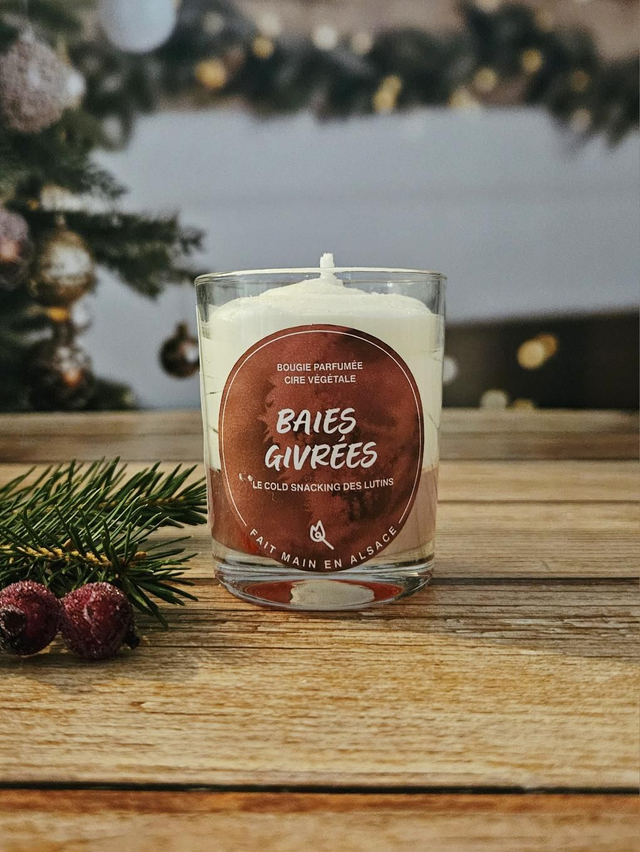 Bougie Baies givrées