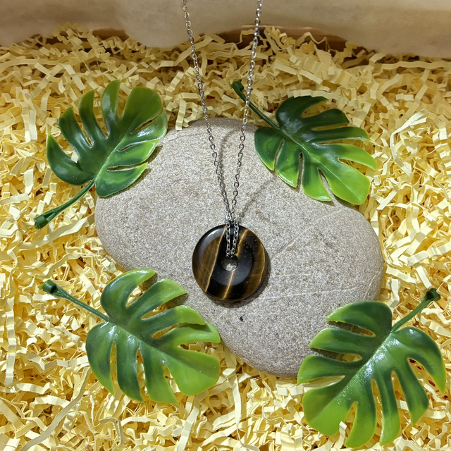 COLLIERS OEIL DE TIGRE DONUTS