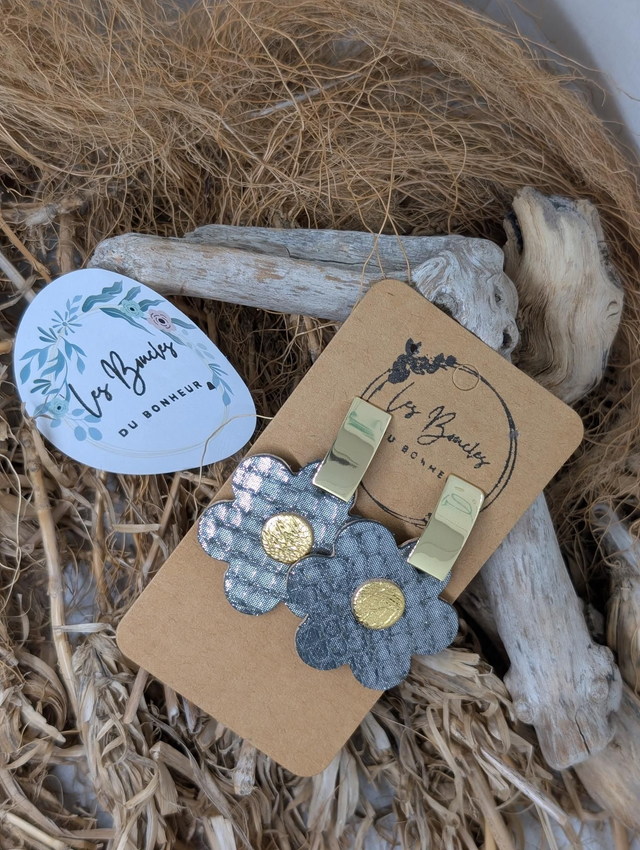 Boucles d&#039;oreilles Baby Coquette gris bc006